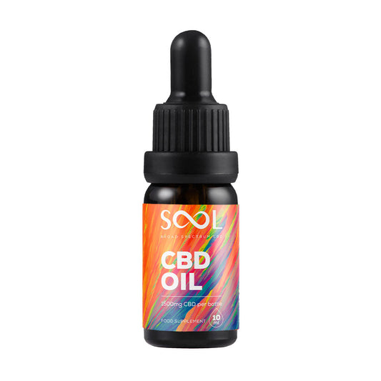 SOOL CBD Oil 1500mg Broad Spectrum - 15% CBD