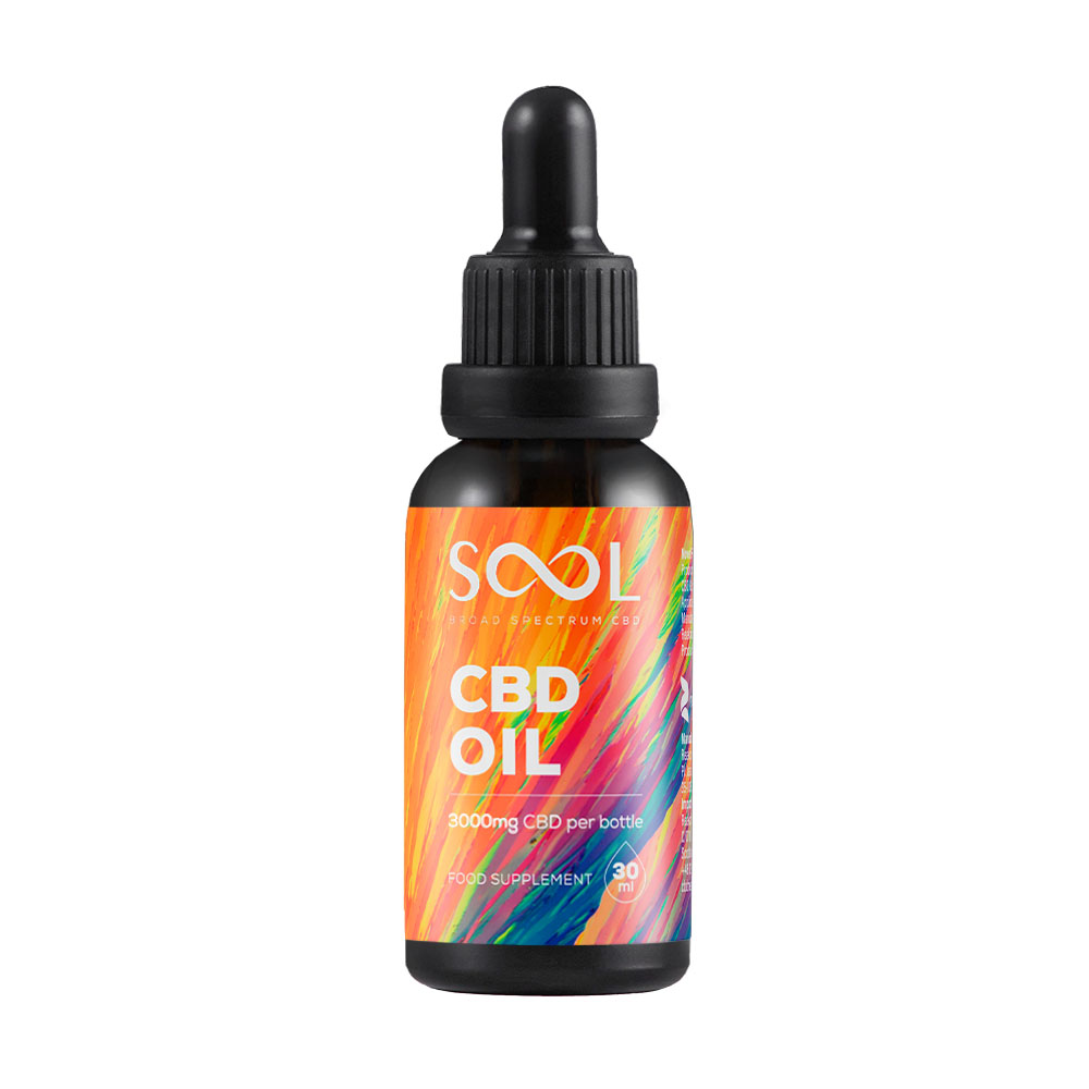 SOOL CBD Oil 3000mg Broad Spectrum - 10% CBD