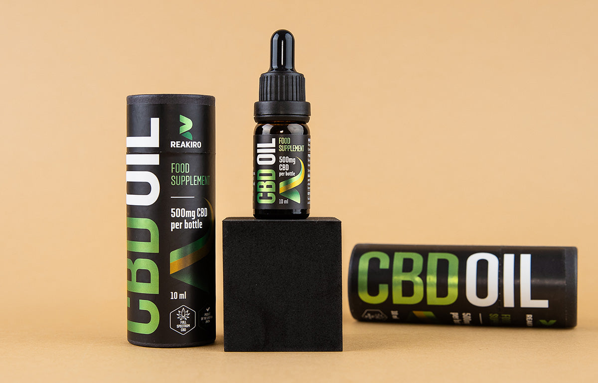 Reakiro's Premium Broad & Full Spectrum CBD Oil in Europe