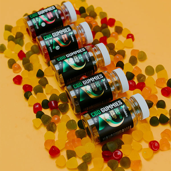 Reakiro Orange CBD Vegan Gummies 300mg of CBD per container 30 pieces - 10mg CBD per Gummy