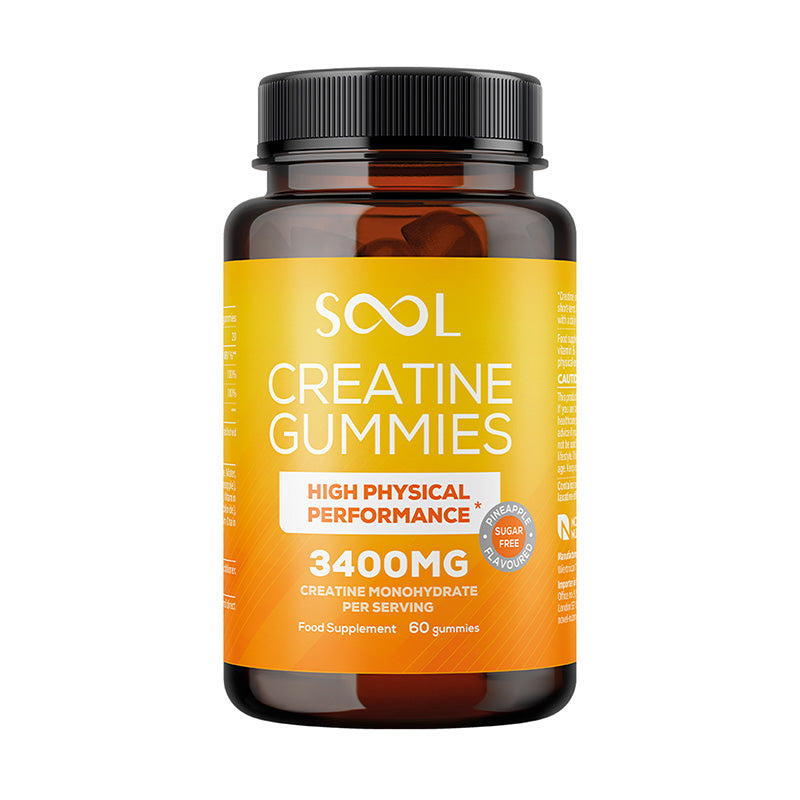 Creatine Gummies 3400mg - Pineapple Flavour - 60 Gummies