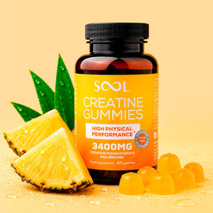 Creatine Gummies 3400mg - Pineapple Flavour - 60 Gummies