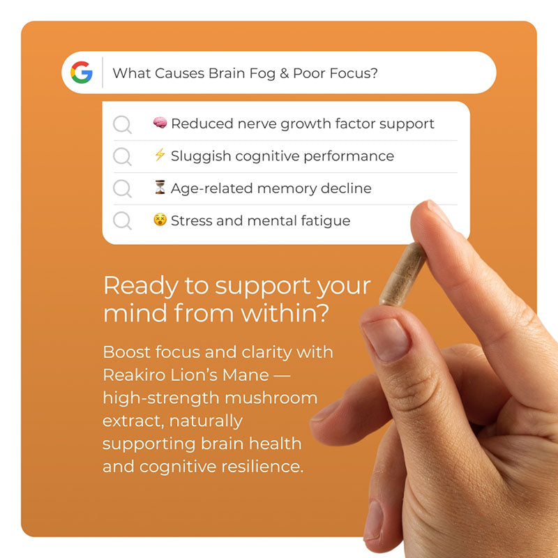 Lion's Mane Mushroom Capsules 4000mg 60pcs - Focus & Mental Performance