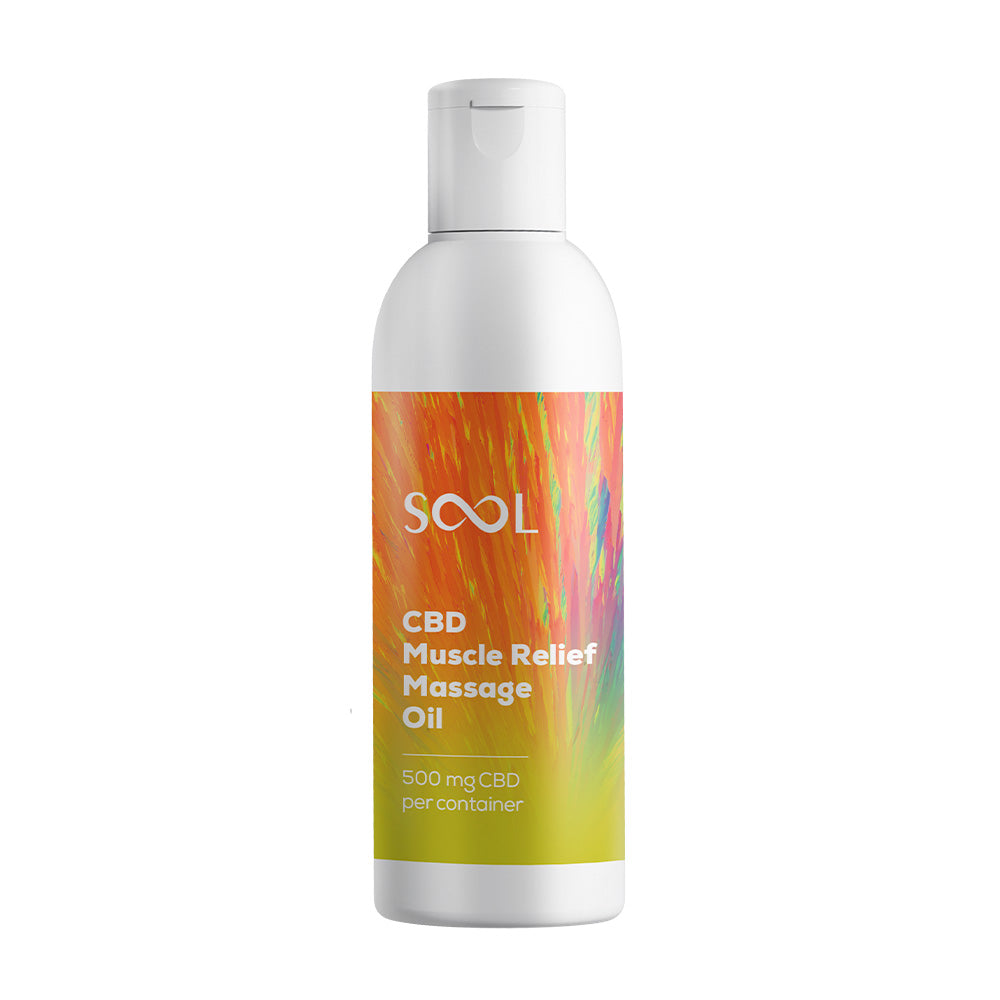 SOOL Massage Oil Muscle Relief 500mg CBD