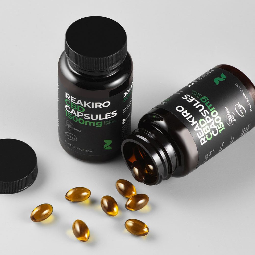 CBD Capsules 1500mg 30pcs - 50mg CBD per one | Reakiro CBD