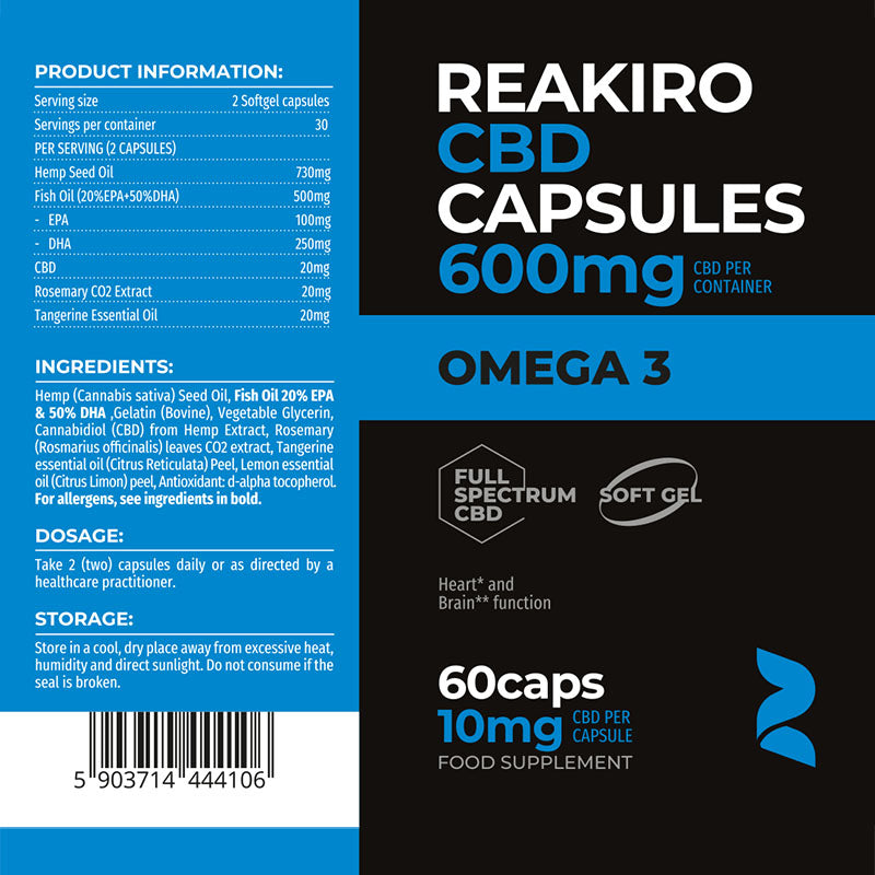 Reakiro Cbd Omega3 Ingrediens