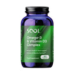 SOOL Omega-3 & Vitamin D3 Complex Soft Gel Capsules, 90pcs