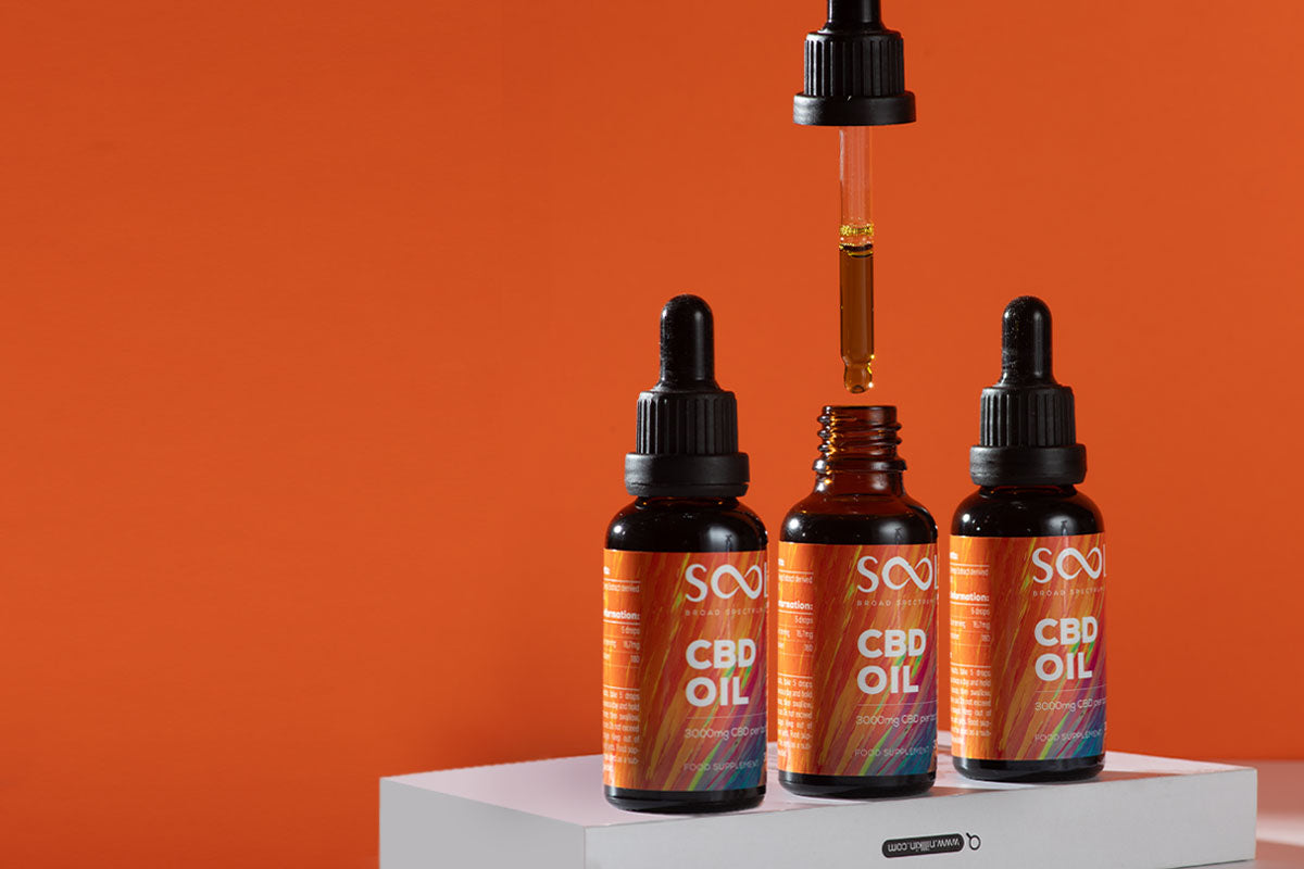 SOOL CBD product Range - Broad spectrum CBD Supplements in Europe