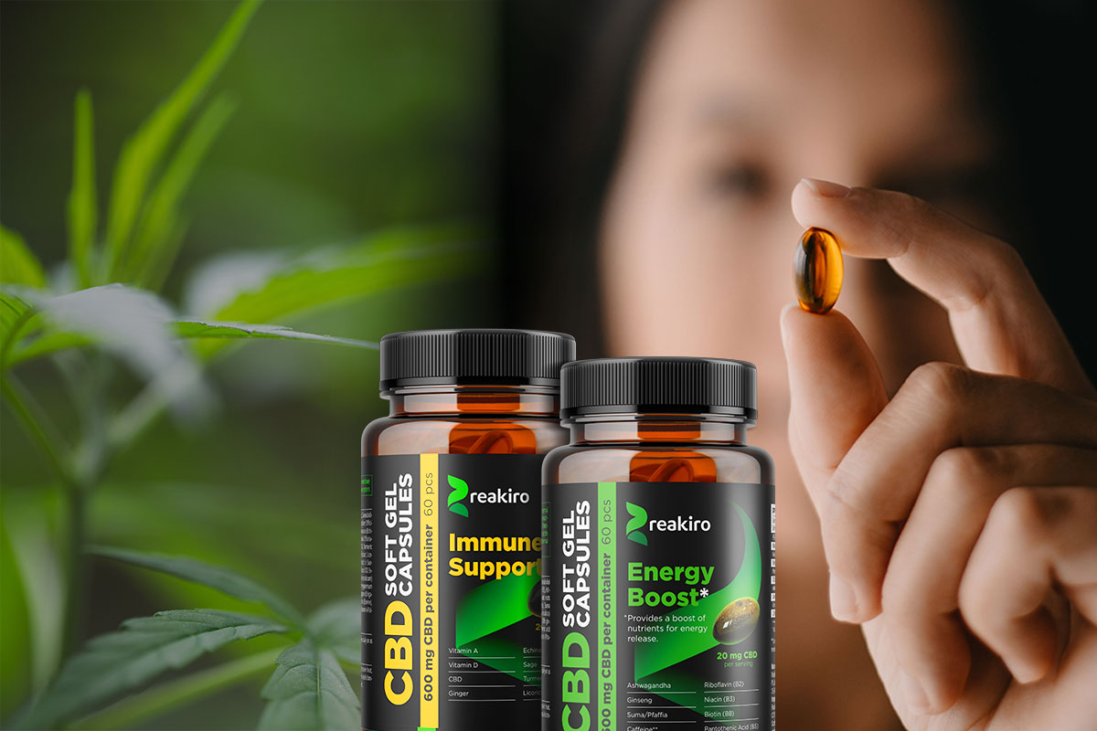 CBD and Vitamins capsules