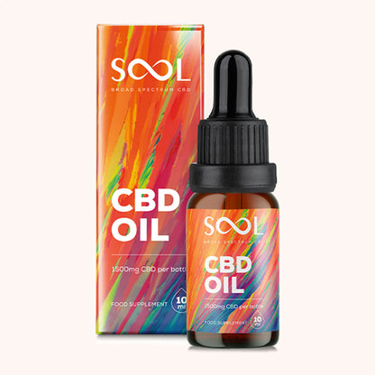 SOOL CBD Oil 1500mg Broad Spectrum - 15% CBD box