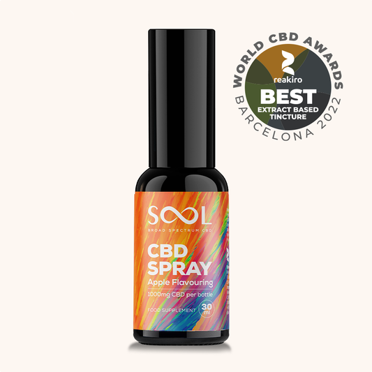 SOOL CBD Spray 1000mg Apple Flavour - Broad Spectrum